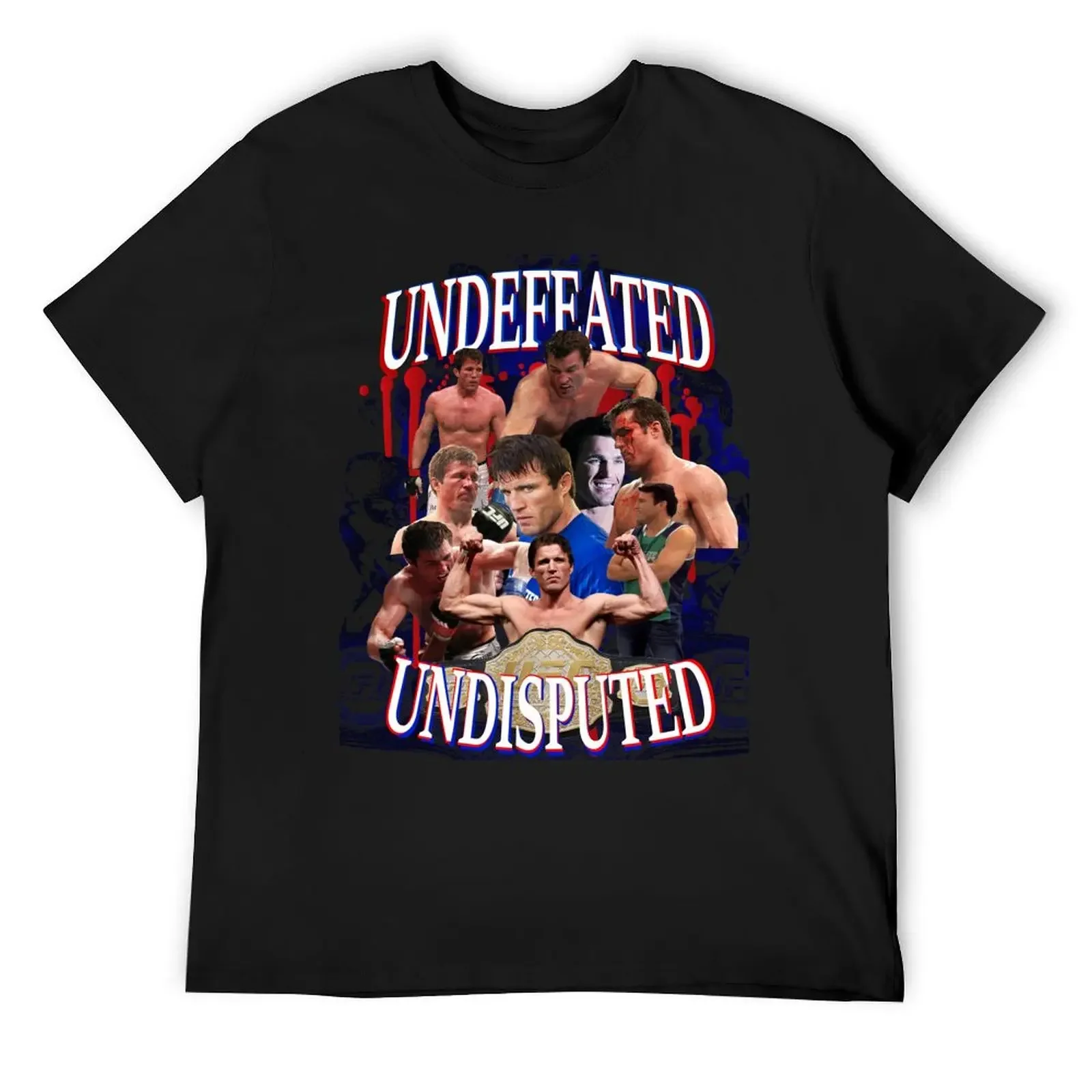 Chael Sonnen Undefeated Undisputed T-Shirt graphics Aesthetic clothing quick-drying mens plain t shirts