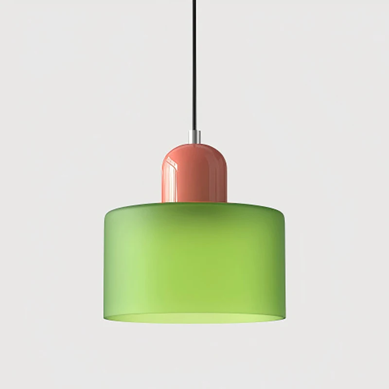 Scandinavische moderne glazen slaapkamer nachtkastje lange lijn kleine kroonluchter restaurant bar kroonluchter eenvoudige verlichting sfeerlamp E27