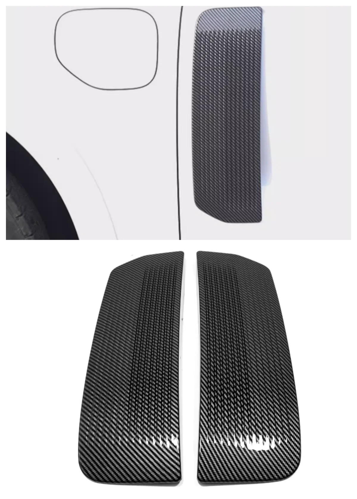 Suitable for Geely Lynk&Co 09 2022 2023 Door Side frame Front Fog Lamp Strip ABS decoration Auto Parts carbon fibre silvery