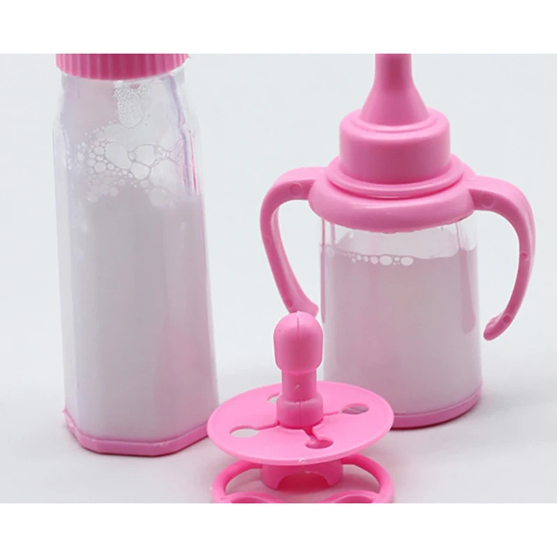 1Set Maigic Baby Reborn Dolls Feeding Bottle Toy Magic Liquid Disappearing Milk Accessories Children Gift Toy Prop Milk Bottle