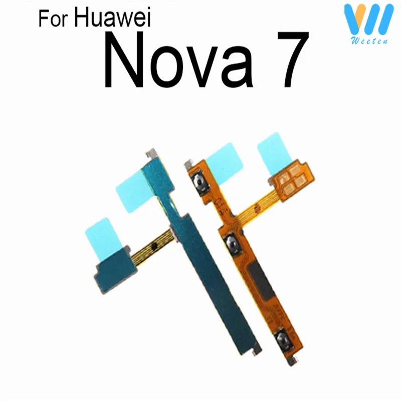 Power Volume Buttons For Huawei Nova 5 6 7 8 5i Pro 5T 5i 5Z/ 65G 7 8 SE 7i 6SE Volume Power Side Button Flex Cable Ribbon Parts