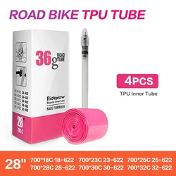 RideNow Ultralight Bike Inner Tube 700 X 18 25 28 32 Road MTB Bicycle TPU Tire 45/65/85mm Length French Valve Super Light Tube