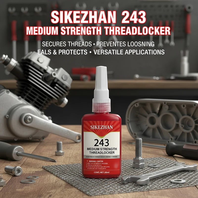 Advanced Thread Locking Fluid Industrial Grade Adhesive for Bolts and Nuts Reliable Vibration Resistance Protection - SIKEZHAN