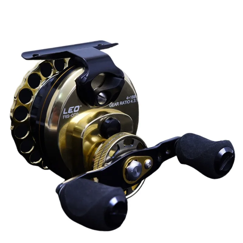All-metal raft reels】CNC raft fishing micro lead reels, wear-resistant base fishing gear