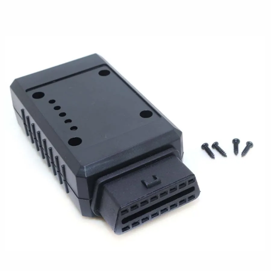 16PIN OBD Male To Female Adapter Housing Shell OBD2 16pin Automotive Diagnostic Harness Connector PCB Board Can Be Placed Inside