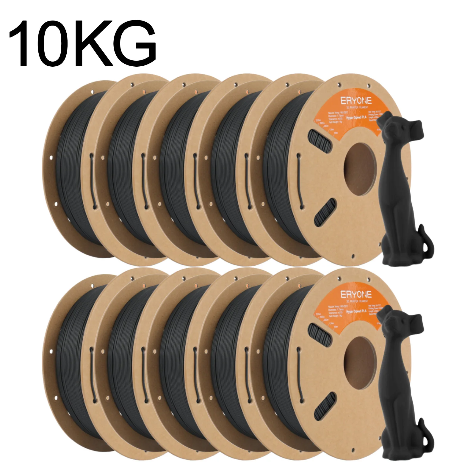 

Филамент ERYONE Hyper Speed PLA для 3D-принтера, 1.75 мм +/-0.03 мм, быстрый PLA-филамент для 3D-печати, 30-600 мм/с