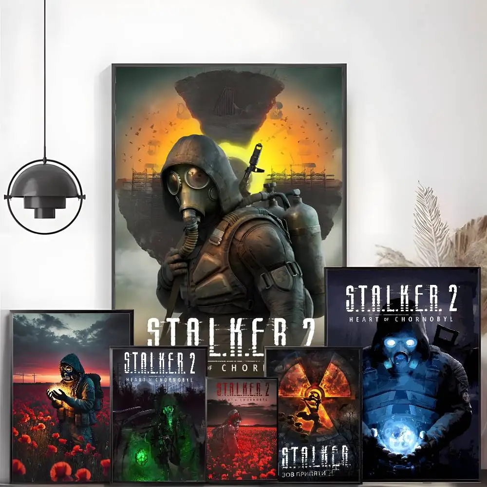 S-STALKER 2 Heart of C-Chornobyl Poster Self-adhesive stickers are suitable for any wall surface waterproof moisture-proof