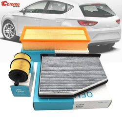 Oil Cabin Air Filter Service Kit For Seat Altea Toledo 2010 2009 2008 2007 2006 2005 For Leon 06-12 1896ccm 1968ccm 1.9 2.0 TDI