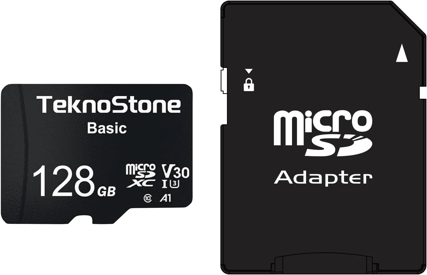 

Карта MicroSDXC 128 ГБ с адаптером, скорость чтения 90 МБ/с, UHS-I C10 U3 V30 A1 для видеорегистраторов, телефонов, планшетов, дронов