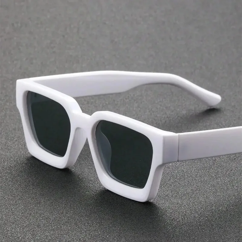 Unisex Plastic Fashion Square Frame Sunglasses For Street Photography And Beach Trips Driving Accessories Glasses view 5