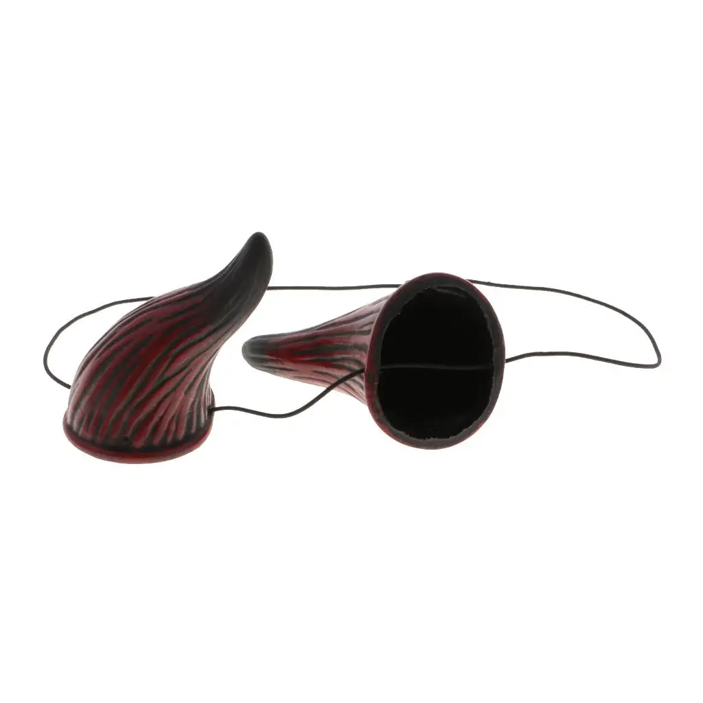 Plastic Ox Horn Costume Hairband Unisex Bull Horn Headwrap Accessory for Halloween Cosplay Fancy Dress Party Themed Events