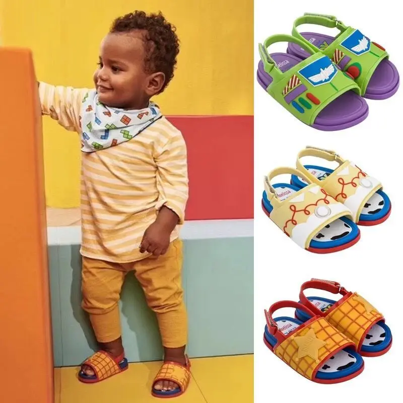 Disney Toy Story nuove pantofole per bambini sandali per cartoni animati infradito per ragazzi scarpe da bambino estive da spiaggia per ragazze in