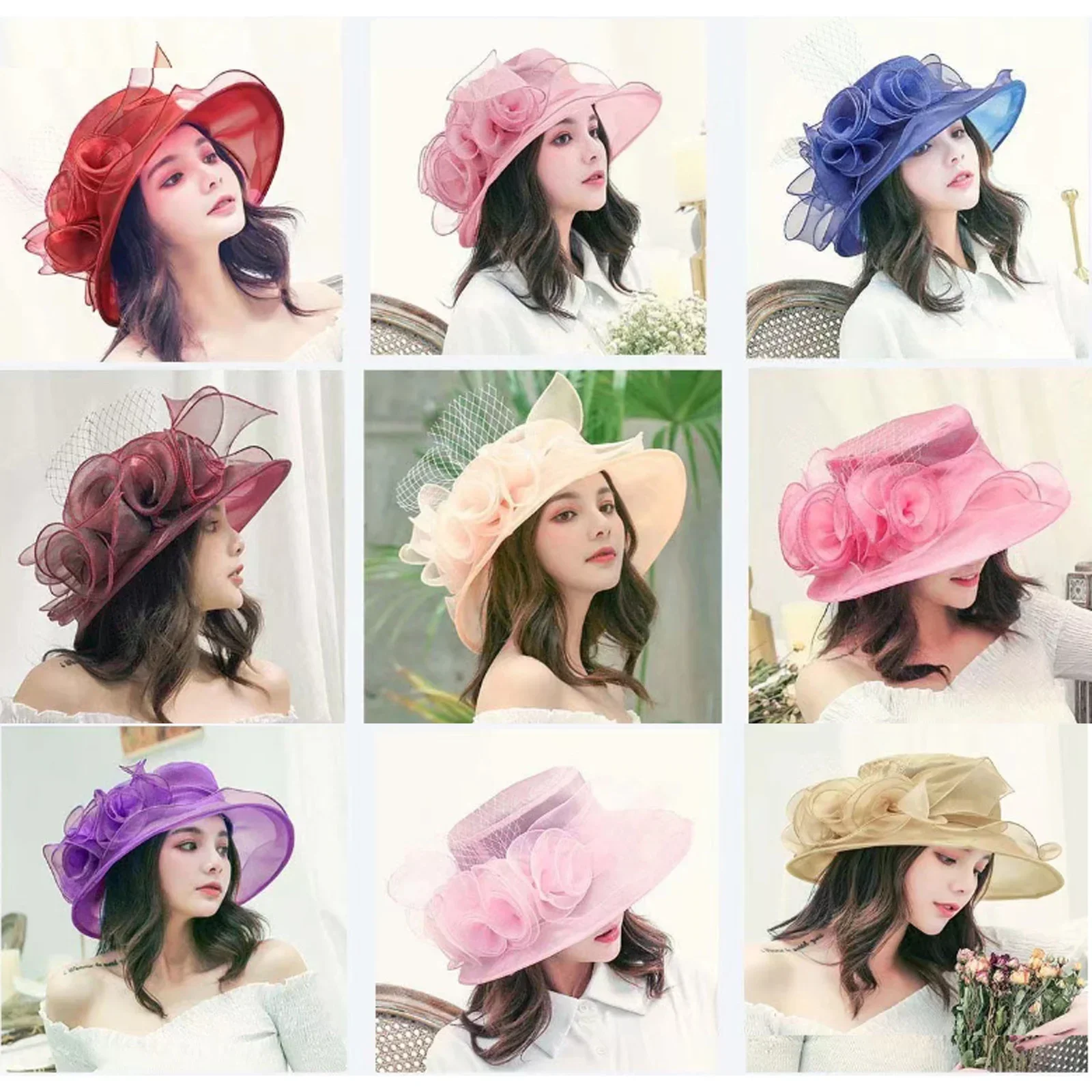 Breathable Organza Summer Hat Exquisite Lightweight Fashionable Ladies Sun Hat Chic Mesh Top Hat For Outdoor Weddings New 2025