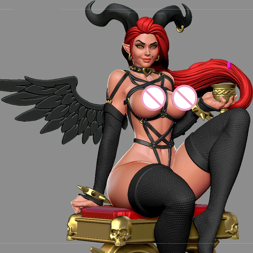 1:24 Belle Succubus NSFW 3d Print Resin Toy Kit Gk Unpainted Figurine WaiFu Diy Unassembled Statue Figures Model Toy