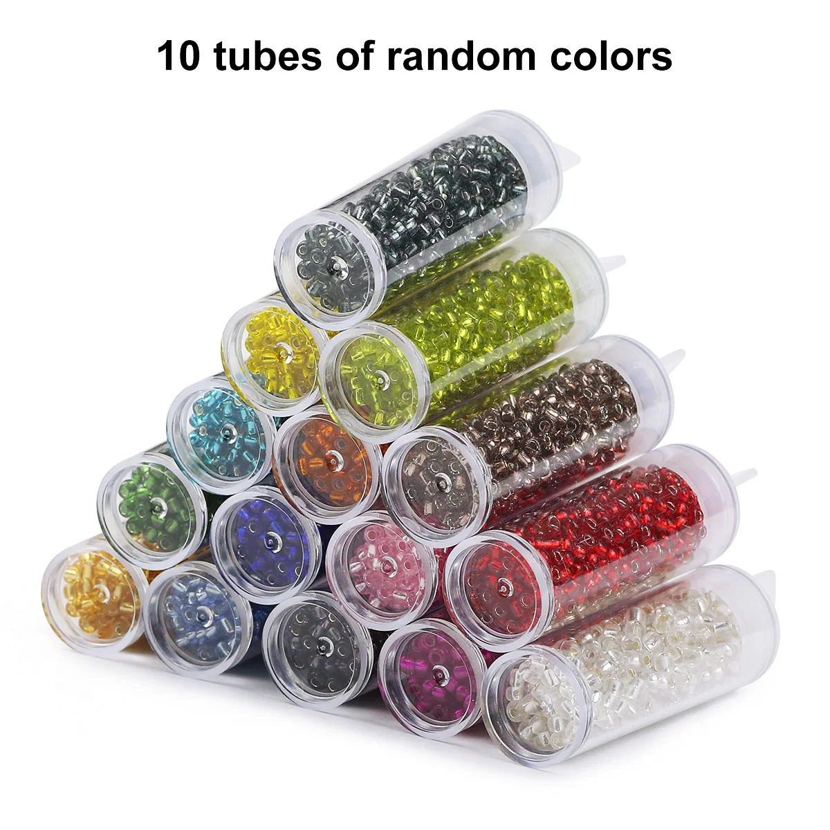 4500pcs 3mm Glass Rice Beads 10-color Combination Set Handmade DIY Seedbeads Material Jewelry Accessories Loose Bead Set Box