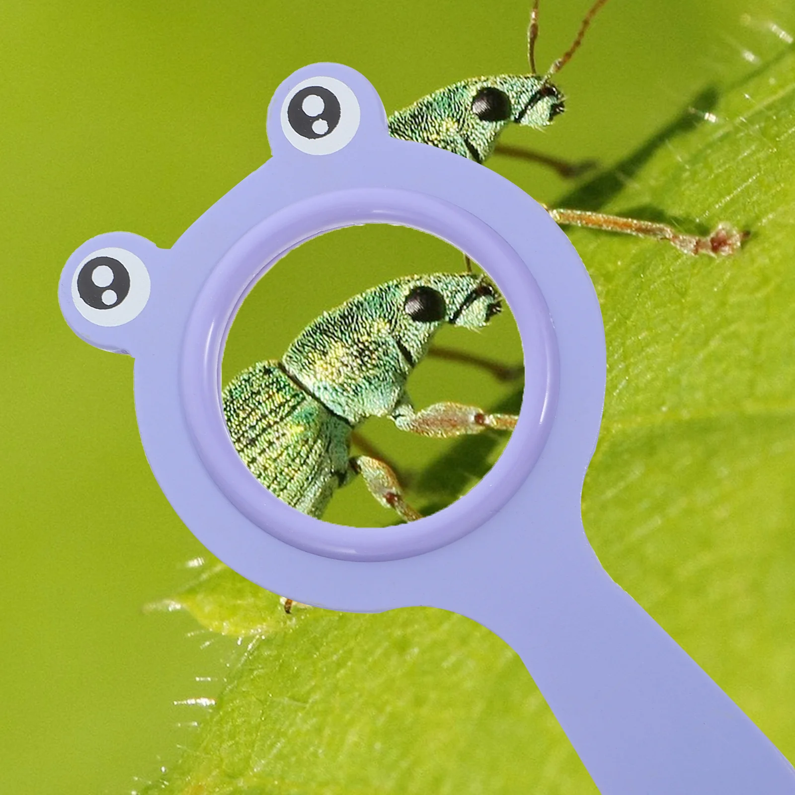 أطفال العلوم التعليمية الكرتون الحشرات مراقب المكبر المحمولة المحمولة في الهواء الطلق استكشاف مجهر صغير العلوم