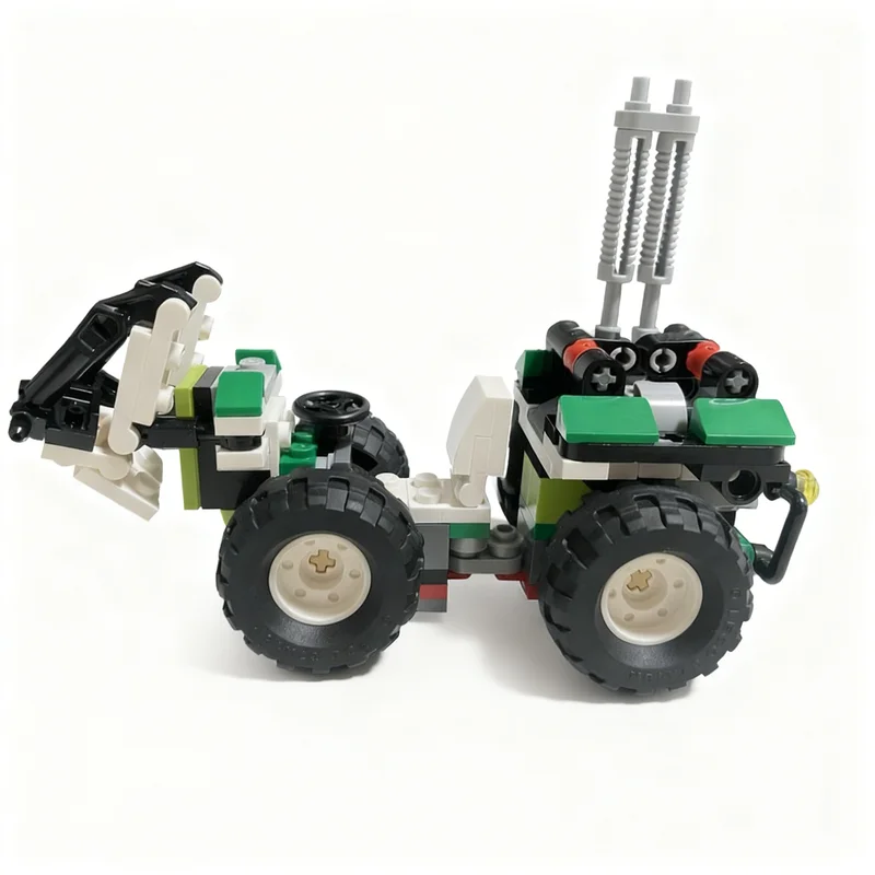 132 peças MOC Bloco de Montagem Dobrável Rover Creator 3 1, Blocos de Construção de Arquitetura, Ideia de Presente de Natal, Brinquedos Educativos Criativos