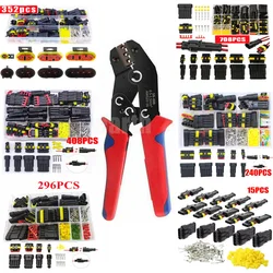 708/408/352/240/296/15pcs HID Waterproof Connectors Car Marine Seal Automotive Electrical Wire Connector Plug Truck Harness