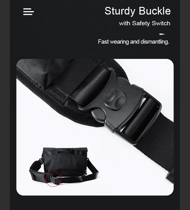 Heißer Verkauf Oxford Männlichen Messenger Taschen Einfache Radfahren Sport Schwarz Atmungs Mode Outdoor Sling Diebstahl Umhängetasche – Detail 8