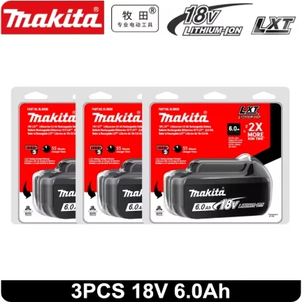 

The original Makita 5000mAh/6000mAh 18V battery is suitable for Makita DTD173 DRT52 DDF489 DHP489 DJV185 DUC357 18V power tools