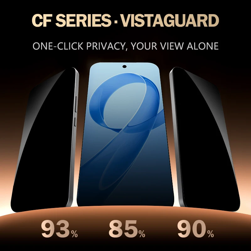 

LeReach CF For Xiaomi Poco F8 Ultra 5G 2 pcs VistaGuard Privacy Tempered Glass Anti-Glare With Dust-Free Screen Protector