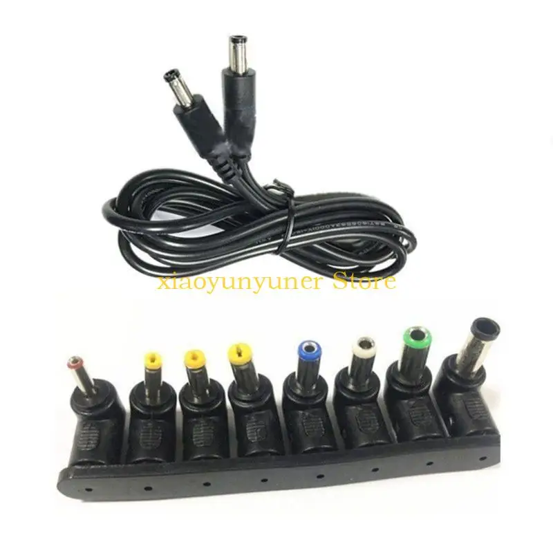 P9JB Multiple Connectors DC5V 5.5x2.1mm Power Cord for Versatiled Use with Various Devices and Gadgets 8 Connectors