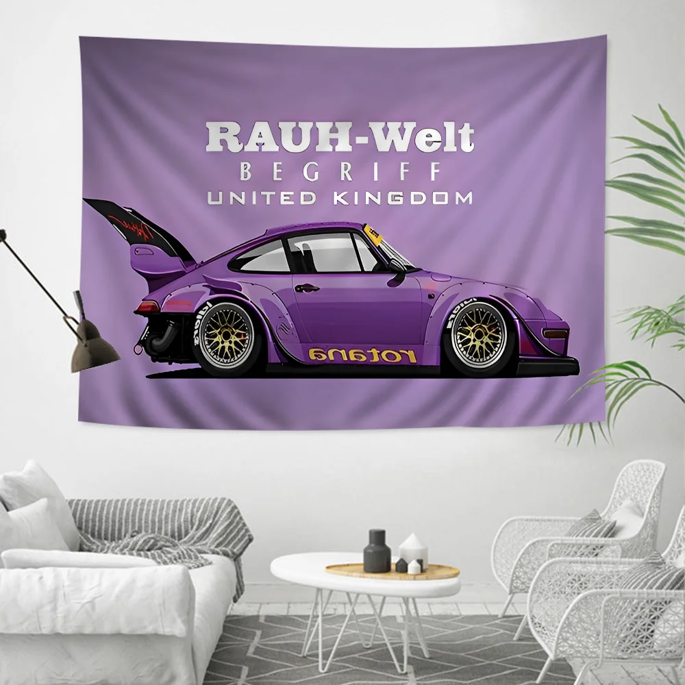 

Tokyo JDM Drift Sports Car Backdrop Decoration Children Birthday Baby Shower Boy Girl Happy Birthday Banner Party Background