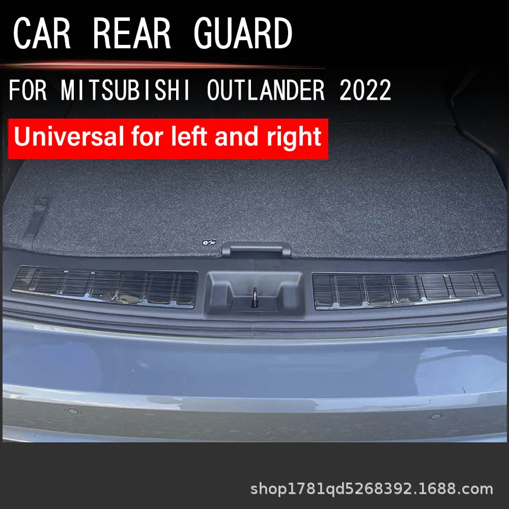 

Для Mitsubishi Outlander 2022 2023, внутренний бампер автомобиля, наклейки на ноги, аксессуары, порог багажника, защитная накладка на педаль 2024
