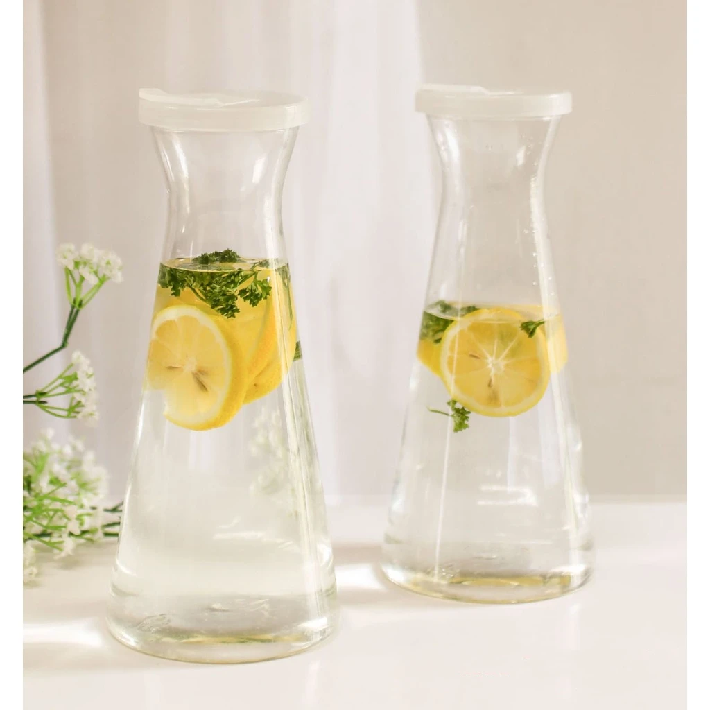 Household Transparent Juice Bottles 1/1.5L Leak-Proof Juice Bottle With Lid Plastic Large-Capacity Beverage Bottle Kitchenware