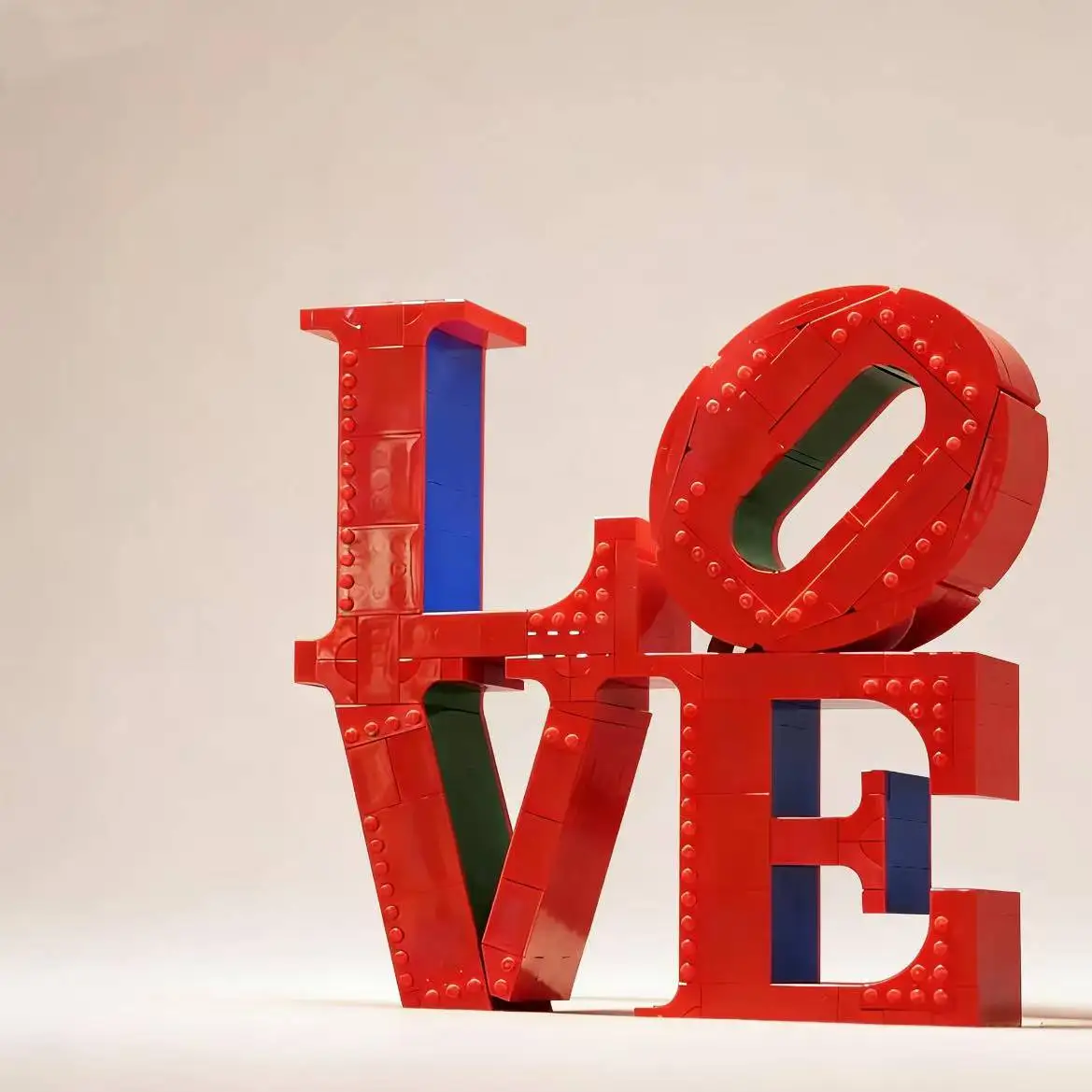 2026년 신모델 / LOVE 수제 하트 모양 조각 장식 예술 로맨틱 블록 새해 및 발렌타인데이 선물