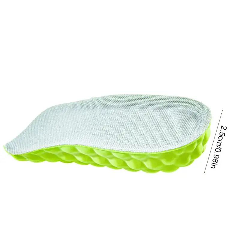 Invisible Arch Support Increase Height Insoles Light Weight Soft Elastic Lift For Men Women Shoes Pads Heighten Lift