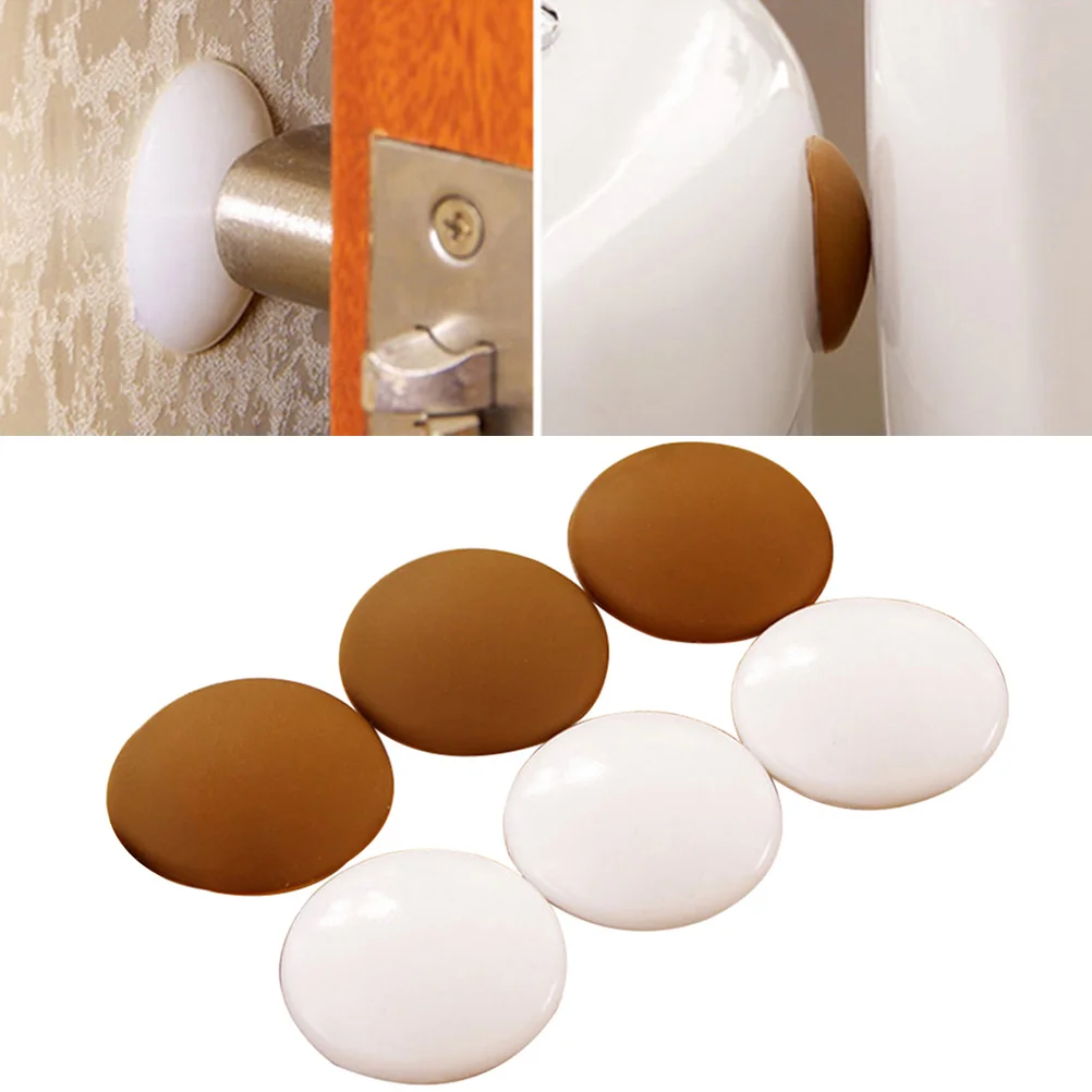 

4 pcs Silicone Door Knob Stopper Wall Protector Bumper Pad Self Adhesive For Door Handle Table Chair Cabinet Appliance Hardware