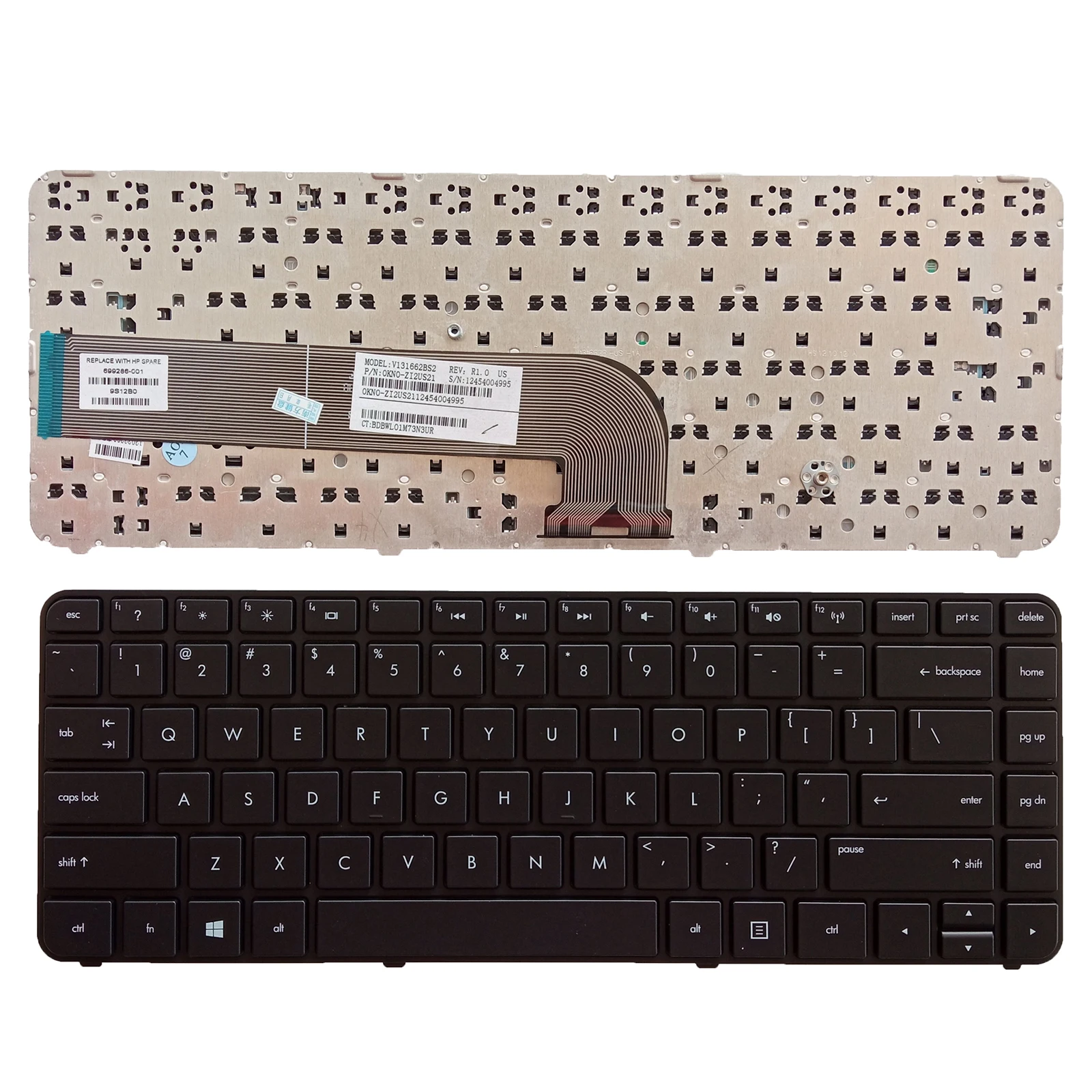 New For HP Pavilion DV4-5000 DV4-5100 DV4-5A00 DV4T-5100 Keyboard US 699286-001 TPN-P102