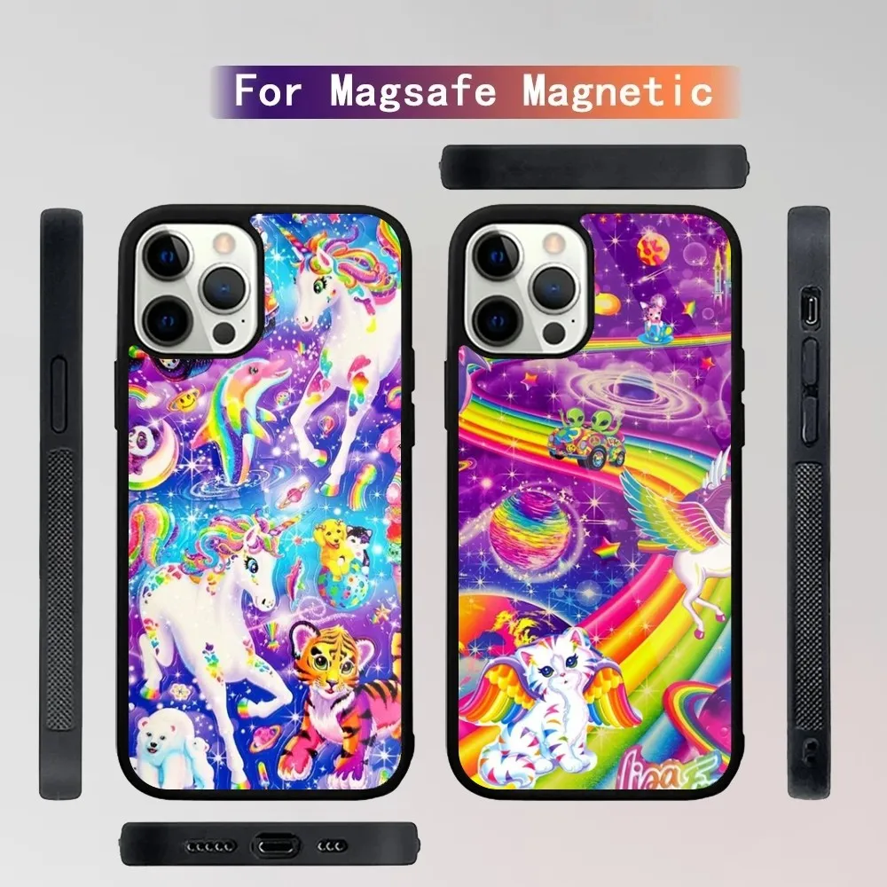 Lisa F-Frank Art Phone Case For iPhone 15,14,13,12,11,Plus,Pro,Max Mini Magsafe Magnetic Wireless Charging