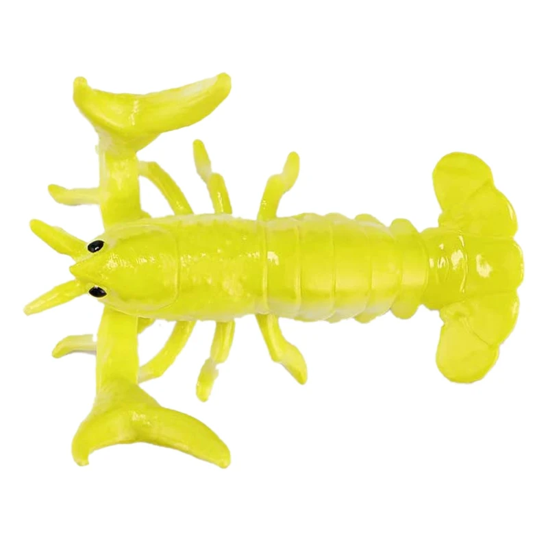 Creative Cute Lobster Model Pen Holder Weightlifting Lobster Bracket Storage Rack Pen Rack Gift Stationery Yellow