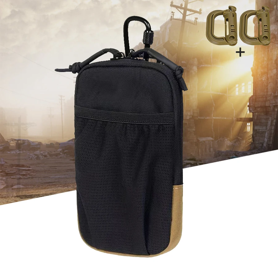 

Маленькая спортивная сумка с двойной молнией и сетчатым карманом, легкая поясная сумка, простая и универсальная.