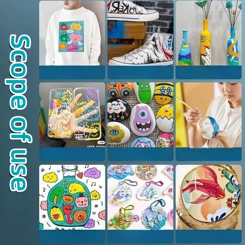 3 مللي ، صبغة أكريليك لفن الطلاب ، لوحة جرافيتي ، صبغة يدوية ، جدران مرسومة يدويًا ، 12 لونًا ، بيع بالجملة