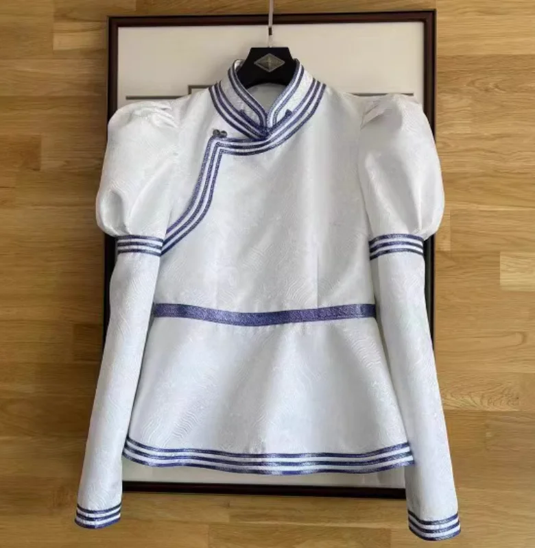 

Китайский монгольский женский сценический костюм ручной работы