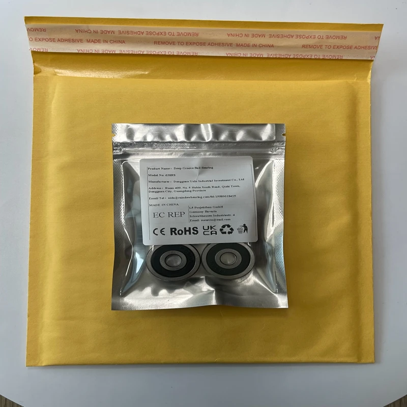 5PCS 638RS 8X28X9 mm Deep Groove Ball Bearing Miniature Rolling Bearings 638-2RS 638 RS