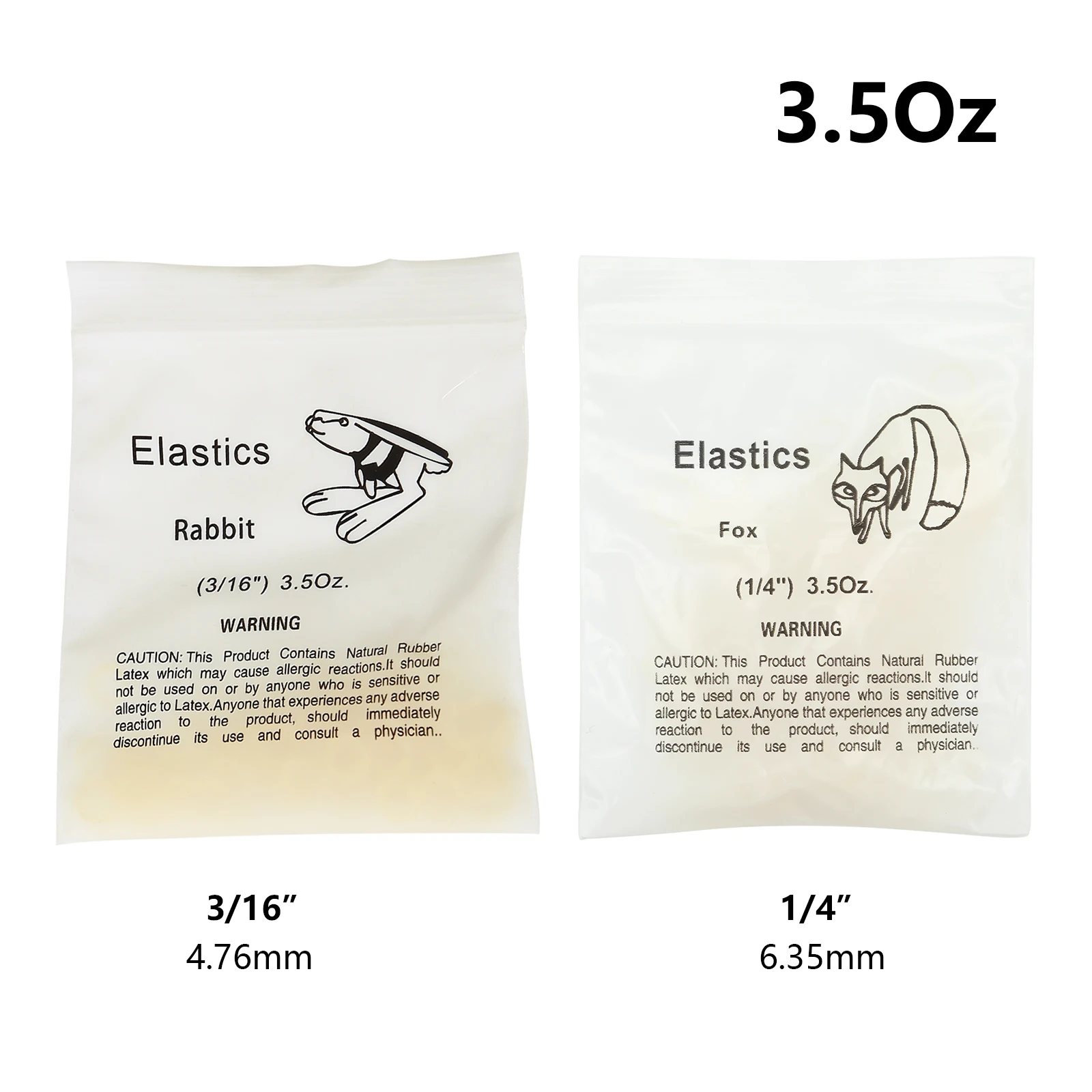 5000pcs/Box Dental Orthodontic Rubber Bands Elastics Latex Braces 6.5/3.5/5.0 OZ 1/8 3/16 1/4 1/8 7 Sizes/forces