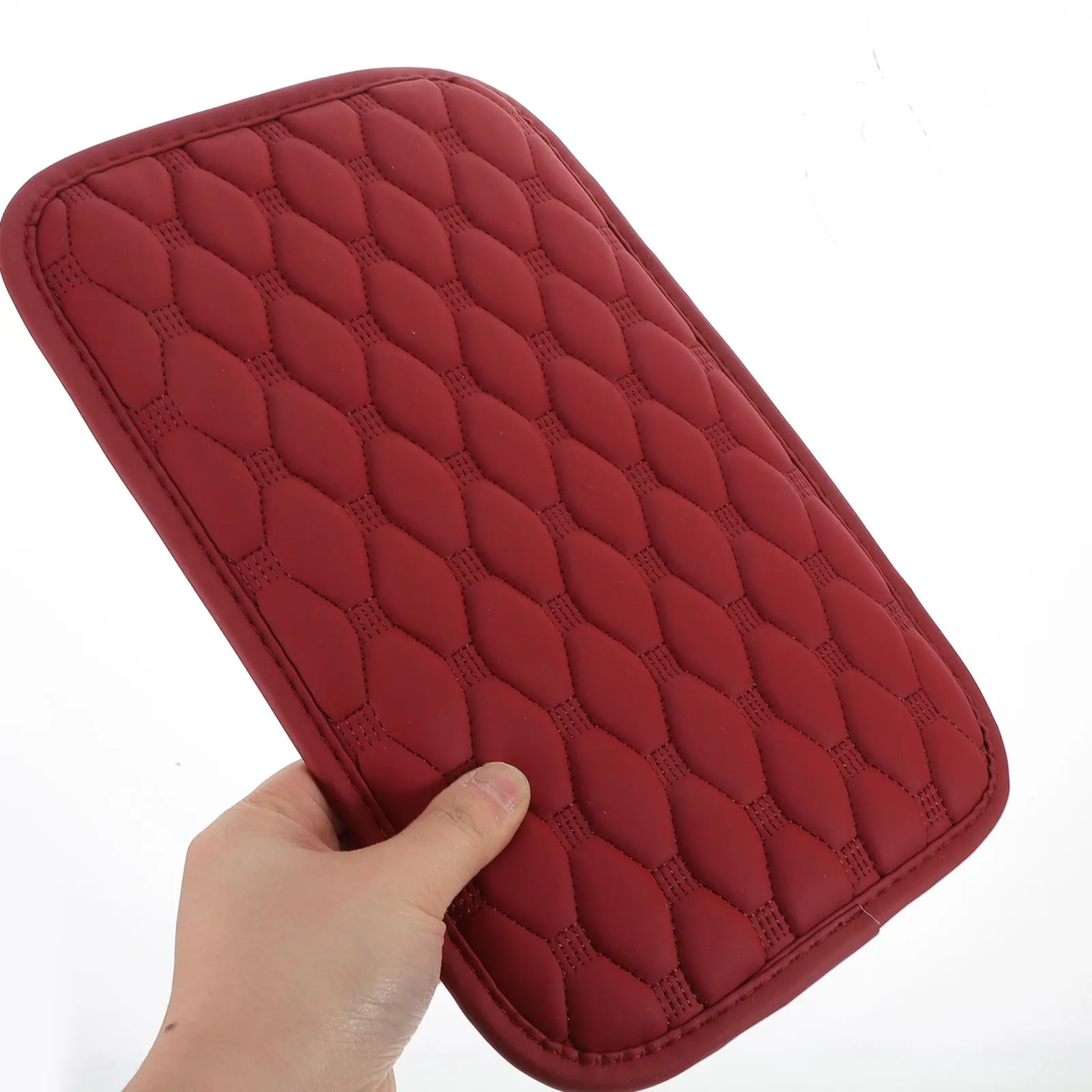 

Universal Car Center Console Cover Armrest Protector Fake Waterproof Storage Pocket for Suv Truck Sedan Black