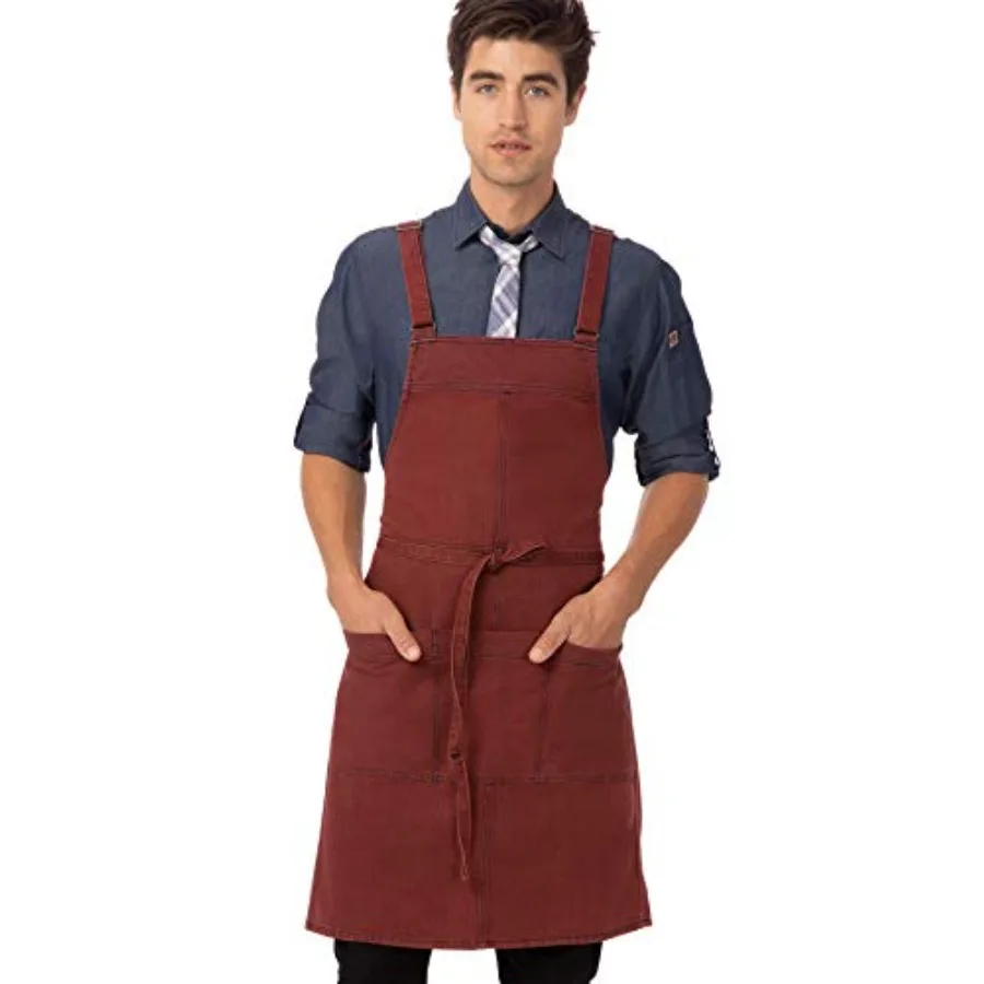 

Unisex Uptown Cross-Back Bib Apron