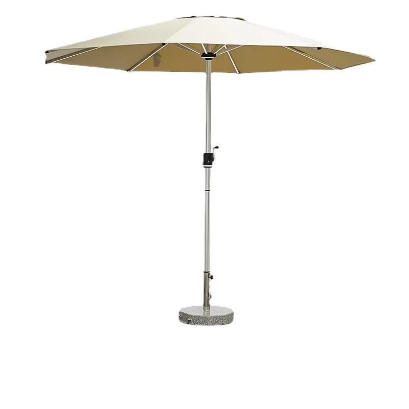 

YY Outdoor Umbrella Patio Umbrella Outdoor Garden Courtyard Central-Column Umbrella Table and Chair Large Sun Umbrella