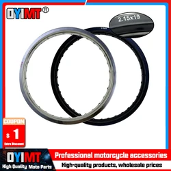 Motorcycle Accessories Rims Wheel Circle 2.15x19 2.15 19 Inch 32/36 Spoke Holes 6061 Aviation Aluminum Strength Black/Silver