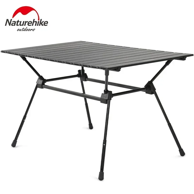 Naturehike Aluminum Alloy Lifting Table Portable Outdoor Camping Egg Roll Tables Foldable 3 Height Adjustable Folding Table