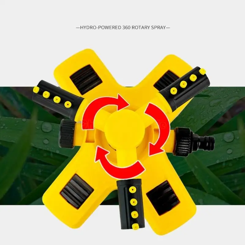 57QF Efisiensi Tinggi ABS Garden Sprinkler Set Dengan Nozel Berputar Cepat dan Jaringan Air yang Dapat Diperluas Untuk Kebun