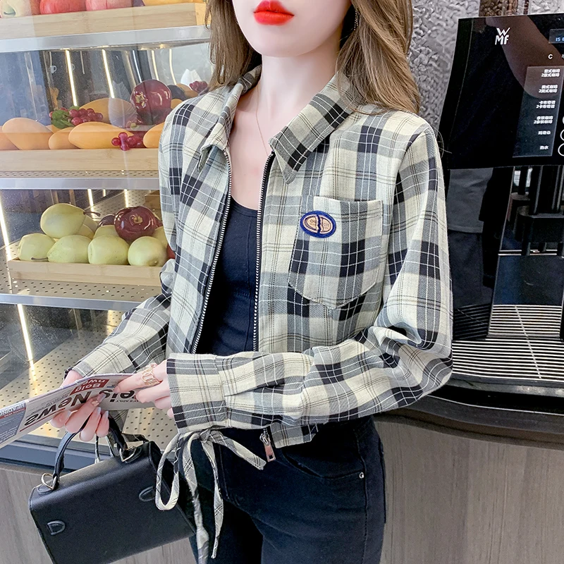 

Spring/Summer 2023 New Design Sense Small Lacing Slim Loose Short Sleeve Jacket Jacket Jacket Top