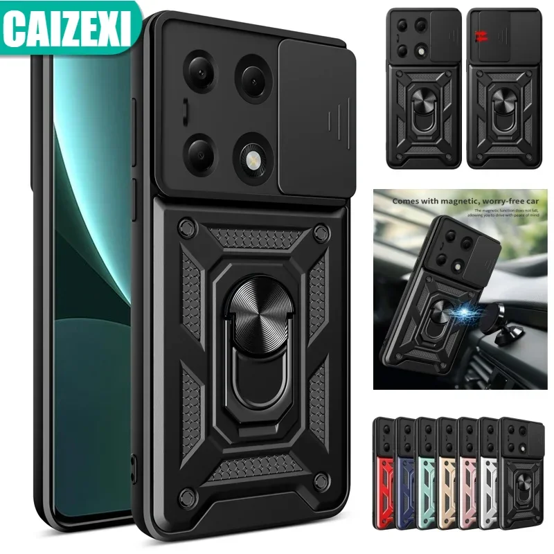 

For Xiaomi Poco M6 Pro 4G Case Military Armor Protection Case For Poko Little M6Pro PocoM6 M 6 Pocco M6 Pro Cover Funda