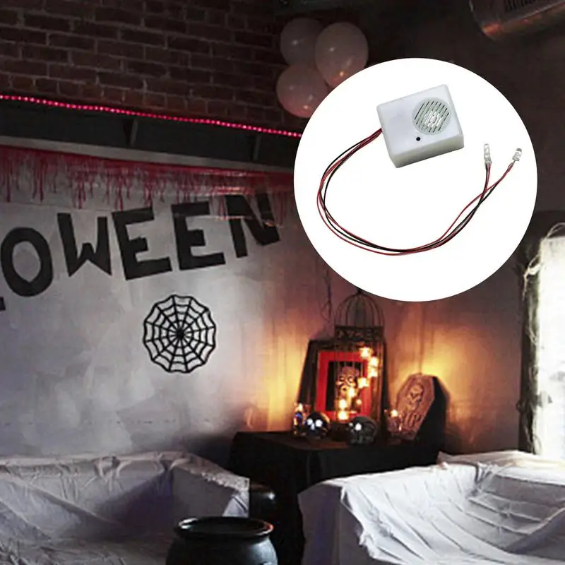 Sound Sensor Halloween Scream Speaker Colorful Voice Control Decoration Ghost House Props Party Ghosts Scream Terror Sound Box