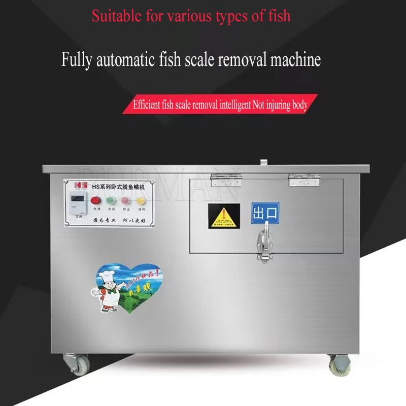 Automatic Fish Fillet Machine  Electric Fish Scale Remover Cleaner Fish Processing Machinery